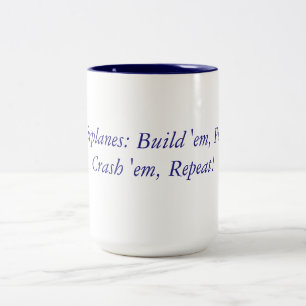 RC Airplanes Mantra Two-Tone Coffee Mug
