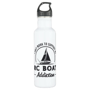 RC Boat Addiction Remote Model Radio RC Boats Stainless Steel Water Bottle
