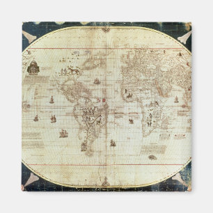 Rc C 2487 Map of the World, designed by Sebastien Magnet