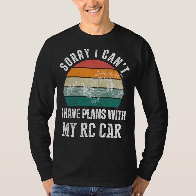 RC Car Plans Tee: Drive into Humor & Remote Contro T-Shirt (Front)