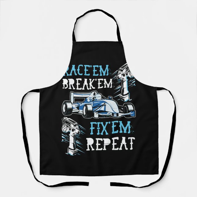 RC Car Remote Control Racing Race Them Breack Them Apron (Front)