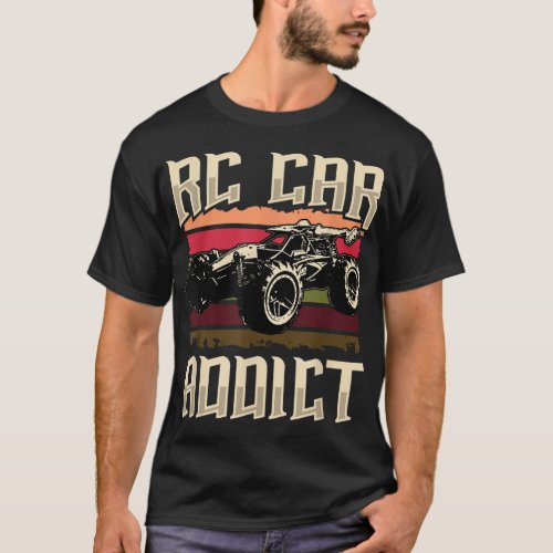 Rc Cars Racing Radio Controlled Vintage Car Funny  T_Shirt