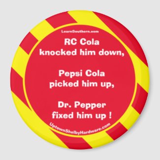 RC Cola Red/Yellow Magnet