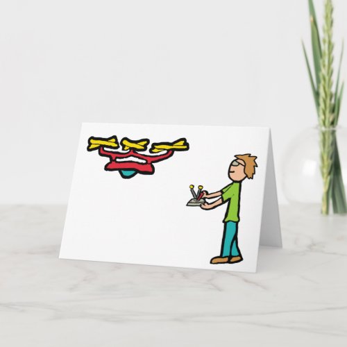 RC Drone Flying Card