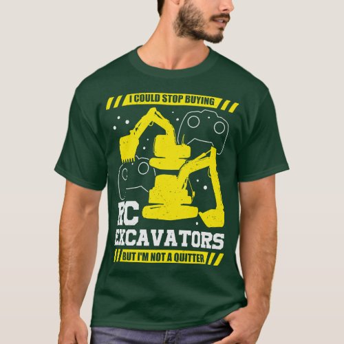 RC Excavator Construction Vehicle Digger Gift T_Shirt