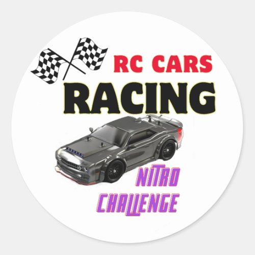 RC  Gift _ Remote Control RC Car sticer Classic Round Sticker