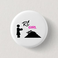RC Girl Pinback Button