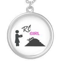 RC Girl Silver Plated Necklace