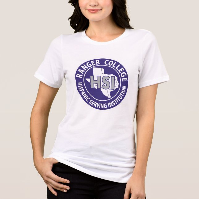 RC Hispanic Serving Institution Seal Tri-Blend Shirt (Front)