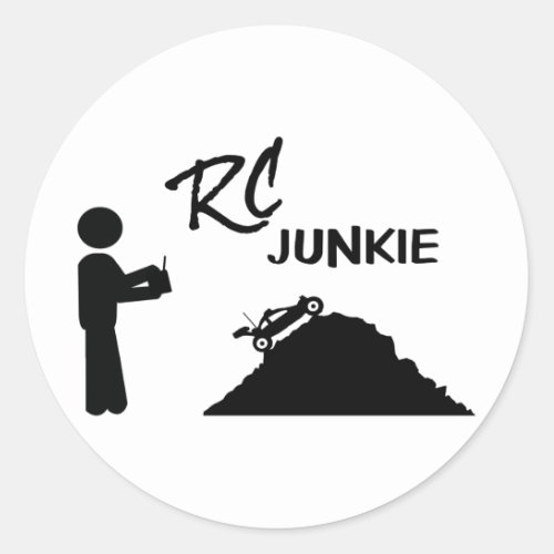 RC Junkie Classic Round Sticker