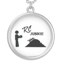 RC Junkie Silver Plated Necklace