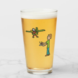 RC Model Airplane Flying Glass