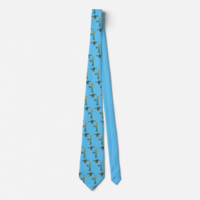RC Model Airplane Flying Neck Tie (Front)