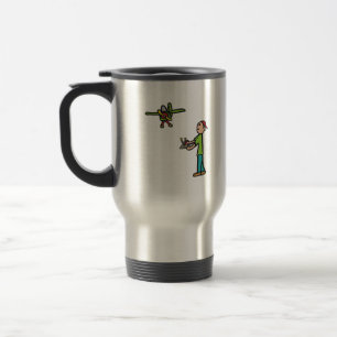 RC Model Airplane Flying Travel Mug