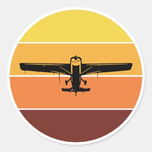 RC Model Making Planes Airplane Aircraft Pilot   Classic Round Sticker