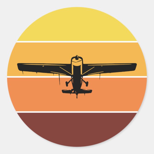 RC Model Making Planes Airplane Aircraft Pilot   Classic Round Sticker (Front)