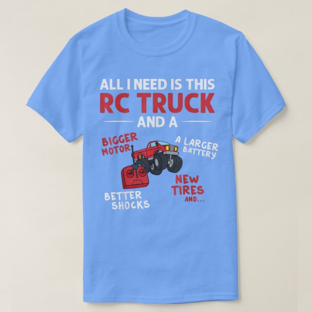 Rc Monster Truck Car Remote Control  T-Shirt (Design Front)