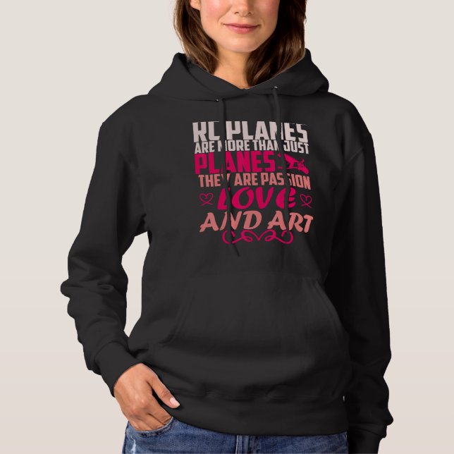 Rc Pilot Model Airplane Pilot Model Flight Rc Airp Hoodie (Front)