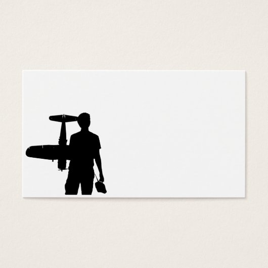 RC Plane and Guy Silhouette (Front)