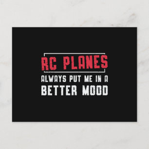 RC Plane Better Mood Airplane Aircraft RC Planes Postcard
