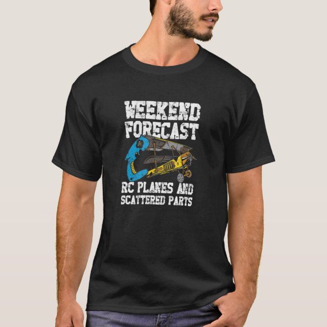 Rc Plane For Rc Pilot Model Airplane   Remote Cont T-Shirt (Front)