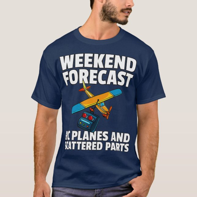 RC Plane Gift For RC Pilot Model Airplane Lover T-Shirt (Front)