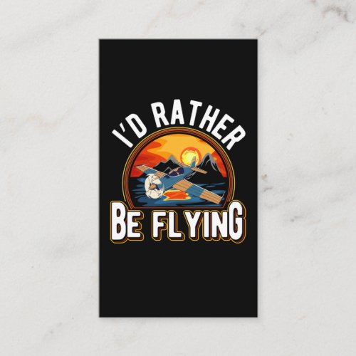 RC Plane Hobby Funny Model Aircraft Pilot Business Card