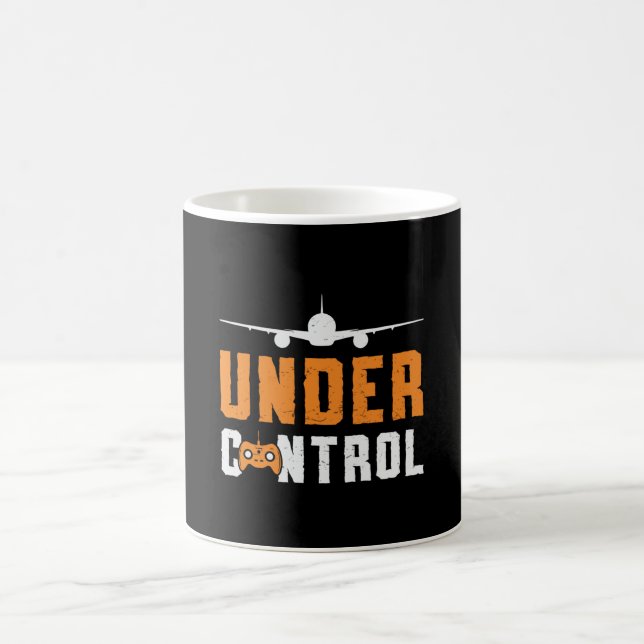 RC Plane Under Control Airplane Pilot RC Planes Coffee Mug (Center)