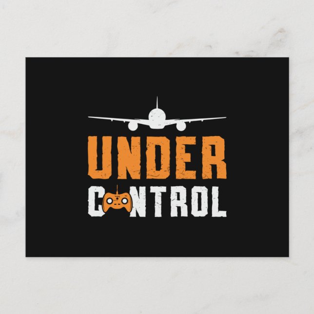 RC Plane Under Control Airplane Pilot RC Planes Postcard (Front)