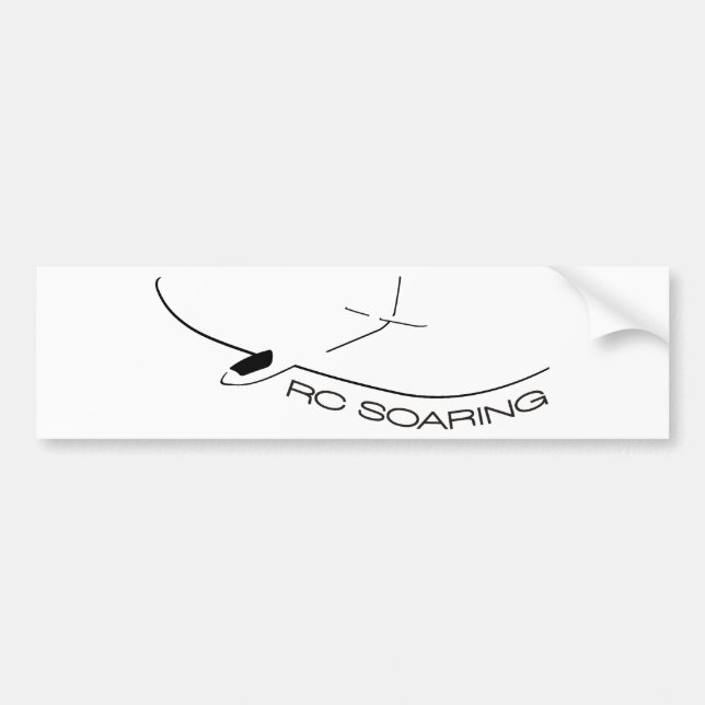 RC Soaring Bumper Sticker (Front)