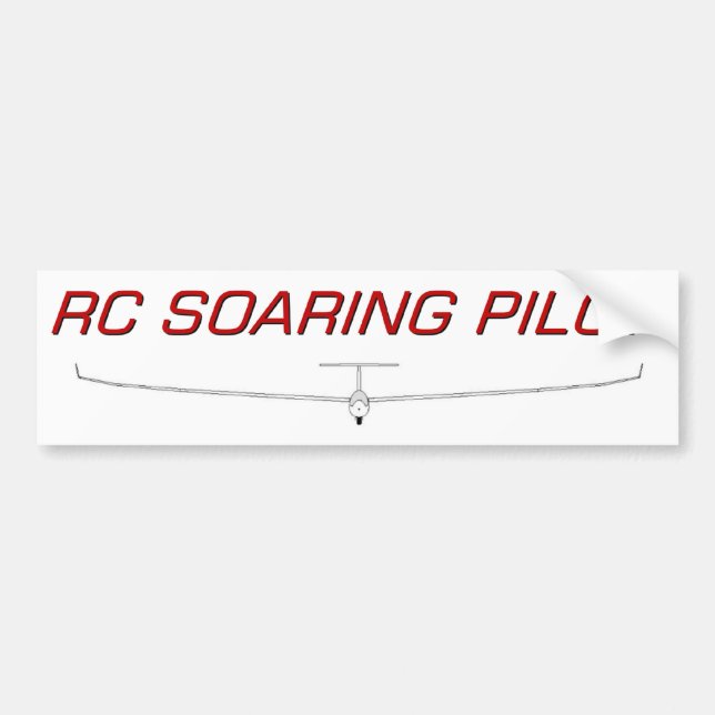 RC Soaring Pilot Bumper Sticker (Front)