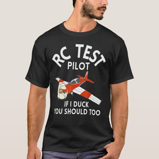 RC Test Plane Model Airplane Aviation Aircraft   T-Shirt (Front)