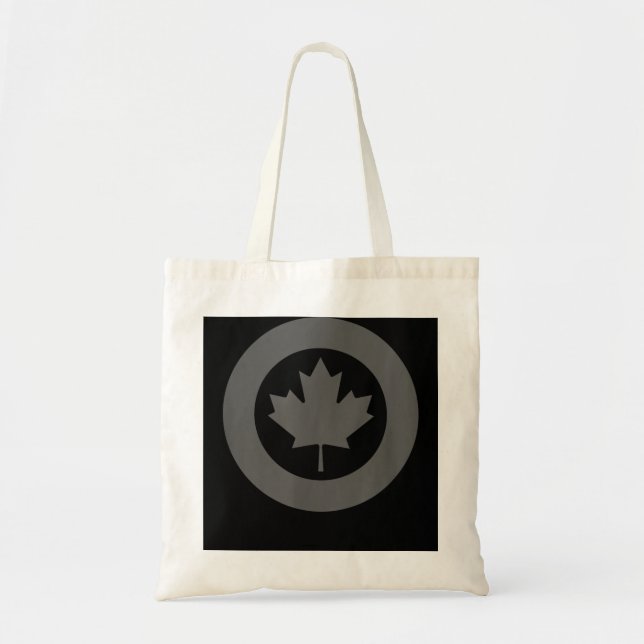 RCAF Royal Canadian Air Force Roundel Maple Leaf L Tote Bag (Front)