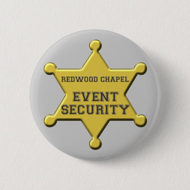 RCCC EVENT SECURITY PINBACK BUTTON (Front)