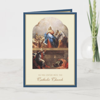 RCIA Entering Catholic Church Confirmation Baptism Holiday Card