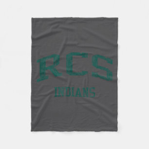 Rcs High School Hs Ravena Ny Vintage Srts  Fleece Blanket