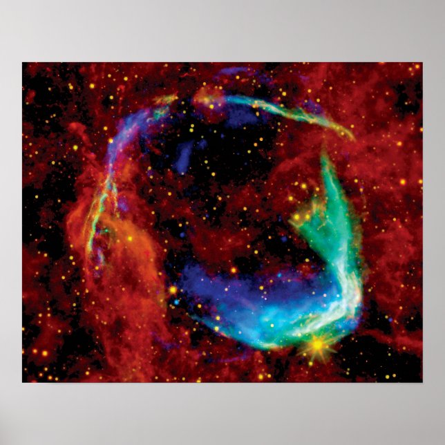 RCW 86 Supernova Remnant - NASA Hubble Space Photo Poster (Front)