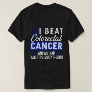 RD Colorectal Cancer Survivor Gifts I Beat Colon C T-Shirt
