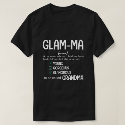 RD Glamma Shirt Grandma Shirt Gift For Grandma T_Shirt