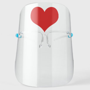 Rd Heart Face Shield