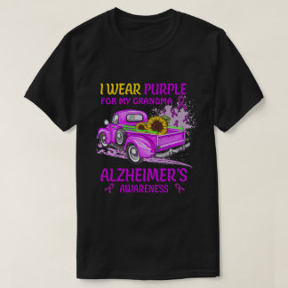 RD I Wear Purple For My Grandma, Alzheimers Aware T-Shirt