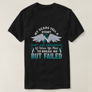 RD My Scars Tell Story, Cervical Cancer Awareness  T-Shirt