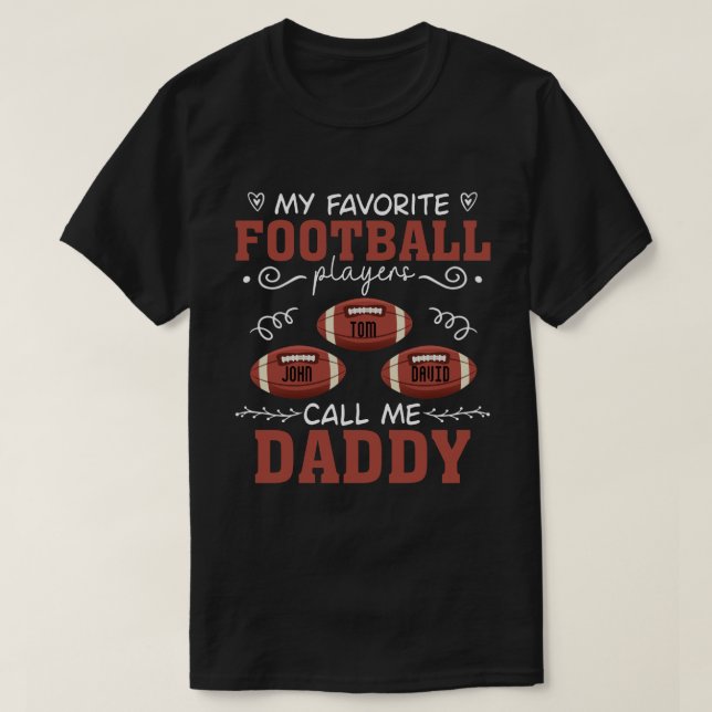 RD Personalized American Football  T-Shirt (Design Front)