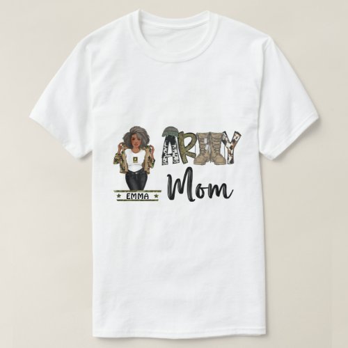 RD Personalized Army Mom Shirt Custom Military T_Shirt