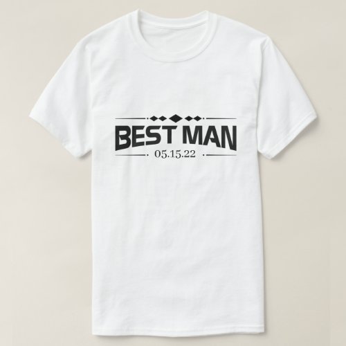 RD Personalized Bachelor Party Shirts Best Man T_Shirt