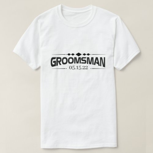 RD Personalized Bachelor Party Shirts Groomsman T_Shirt