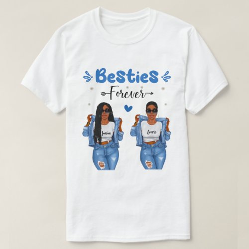 RD Personalized Besties Forever T Shirt Couple 
