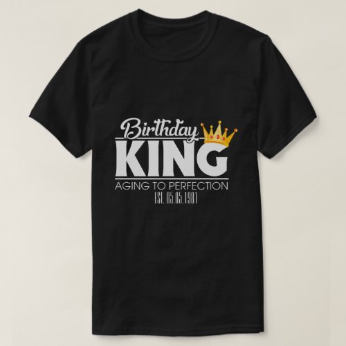RD Personalized Birthday King Matching Squad T_Shirt