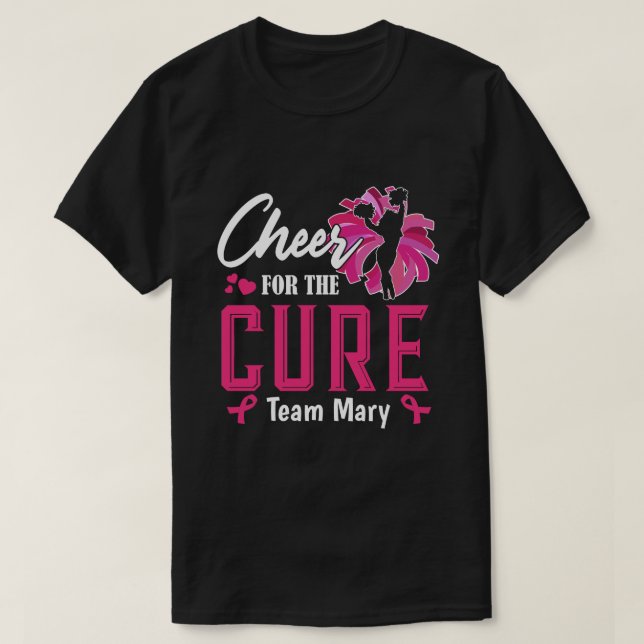 RD Personalized Breast Cancer, Cancer Support T-Shirt (Design Front)