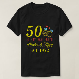 RD Personalized Couples Matching, 50th Anniversary T-Shirt